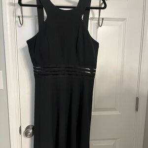 Speechless Black Halter Sheath Midi Dress